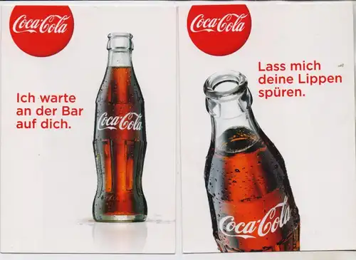 WERBUNG - COCA - COLA, 2 AK