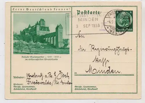WESTPREUSSEN - MARIENWERDER / KWIDZYN, GA Hindenburg 1933