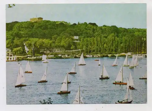 4300 ESSEN - BALDENEY, Segelregatta, Villa Hügel, AK zum Deutschen Turnfest 1961