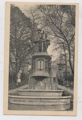 B 1000 BRUSSEL, Statue des Comtes d'Egmont et de Hornes, Edit,: V.H.