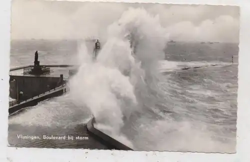 ZEELAND - VLISSINGEN, Boulevard bij storm, 1961