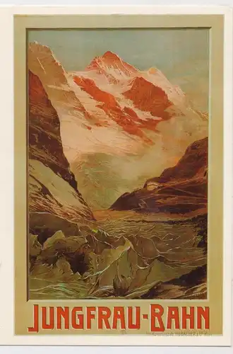 CH 3818 GRINDELWALD BE, Jungfraubahn, Plakat / Affiche Repro