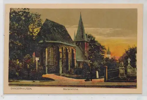 0-4700 SANGERHAUSEN, Marienkirche, Verlag Lederbogen - Halberstadt