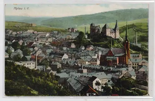 0-9803 MYLAU, Gesamtansicht 1908,