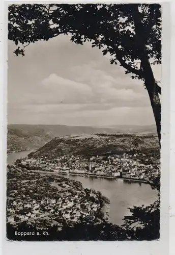 5407 BOPPARD, Gesamtanblick über den Rhein, 1965