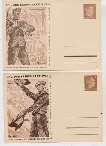 DEUTSCHES REICH - OSTLAND, Ganzsachen P 3 / 01 - 04, kompl. Satz
