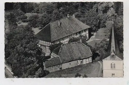 3300 BRAUNSCHWEIG - BEVENRODE, Pfarrheim, Luftaufnahme, Landpoststempel  "3301 Bevenrode", 1962
