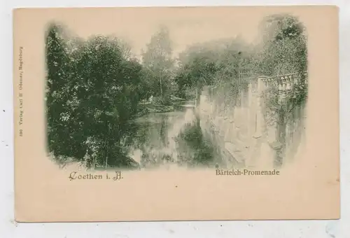 0-4370 KÖTHEN, Bärteich - Promenade, ca. 1905, Verlag Odemar - Magdeburg