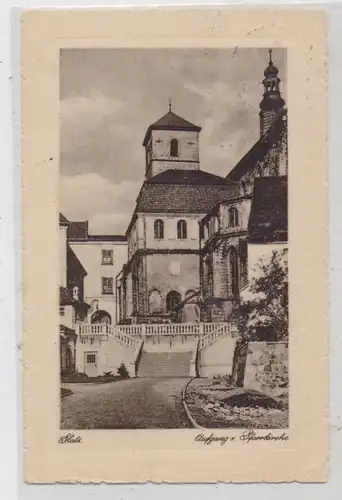 NIEDER - SCHLESIEN - GLATZ / KLODZKO, Aufgang zur Pfarrkirche, Verlag Marx - Glatz