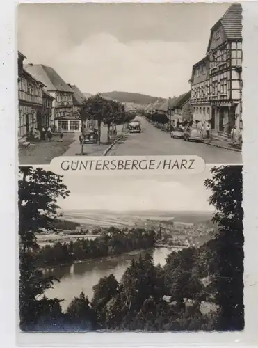 0-4301 GÜNTERSBERGE, Strassenpartie - Oldtimer VW - Käfer, Gesamtansicht, 1960