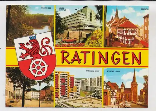 4030 RATINGEN, Mehrbild - AK, Stadtwappen