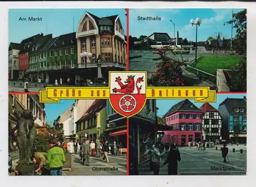 4030 RATINGEN, Mehrbild - AK, Stadtwappen