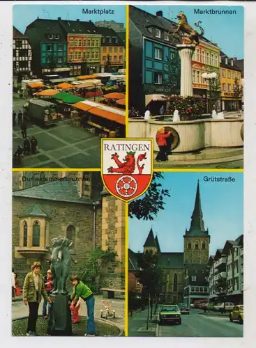 4030 RATINGEN, Mehrbild - AK, Stadtwappen