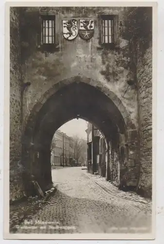5358 BAD MÜNSTEREIFEL, Werthertor mit Stadtwappen