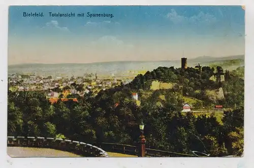 4800 BIELEFELD, Gesamtansicht mit Sparrenburg, 1916