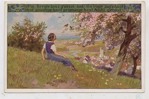 KÜNSTLER - ARTIST - PAUL HEY, "Uf'm Bergli bin i g'sesse"