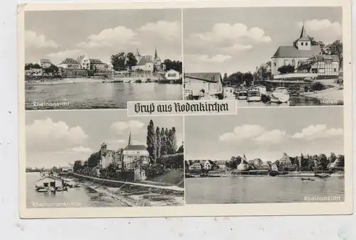 5000 KÖLN - RODENKIRCHEN, Hafen, Rheinansichten, Schwimmende Restaurants...1954