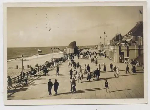 2280 SYLT - WESTERLAND, Kurpromenade, Schiffspost "COBRA", 1932