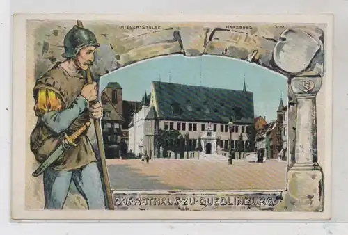 0-4300 QUEDLINBURG, Rathaus, dekorativ