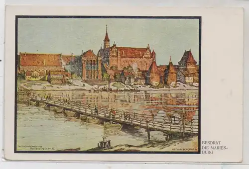 WESTPREUSSEN - MARIENBURG / MALBORK, Künstler-Karte Bendrat
