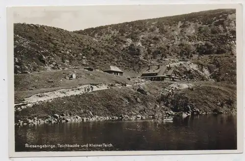 NIEDER - SCHLESIEN - KRUMMHÜBEL - BRÜCKENBERG / KARPACZ, Kleiner Teich, Teichbaude, Verlag Hügel - Berlin