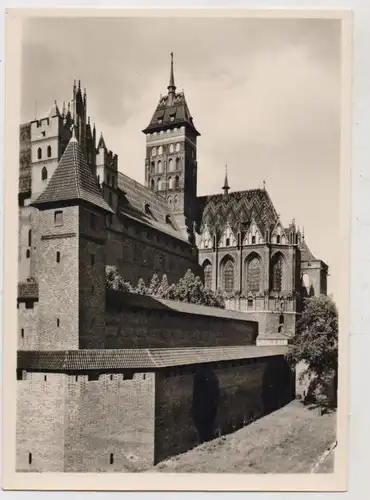 WESTPREUSSEN - MARIENBURG / MALBORK, Hochschloß von Südosten, DKV, Deutscher Kunst Verlag