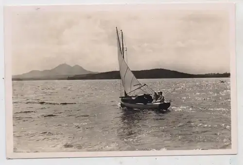 BÖHMEN & MÄHREN - HIRSCHBERG am See - THAMMÜHL / DOKSY, Segelpartie auf dem See, 1939