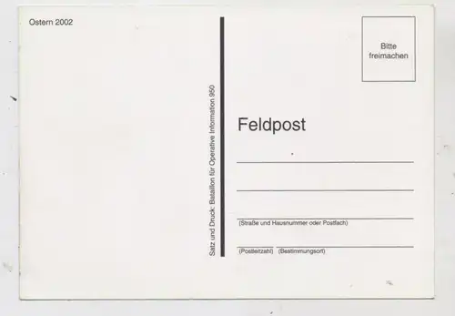 AFGHANISTAN - ISAF - Mission, German Army, Easter card