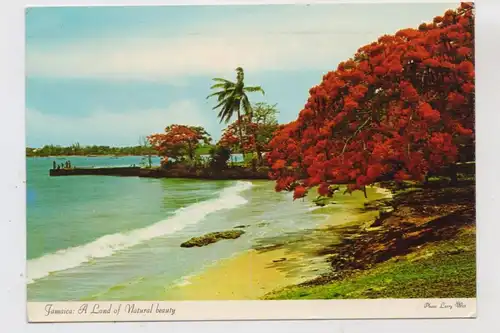 JAMAICA - postcard to India, TAX