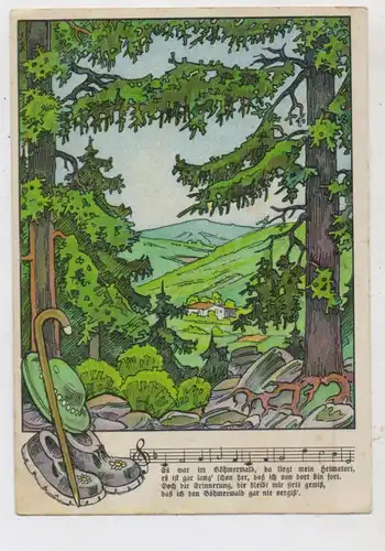 8371 BÖBRACH, Feldpost-AK, AK Gau Bayerische Ostmark, Gaustrassensammlung 1941, Druckstelle