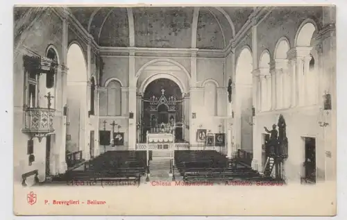 I 32036 SEDICO - LIBANO, Chiesa, 1918