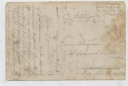 I 32020 ROCCA PIETORE RUKEPRAUN, 1918, deutsche Feldpost