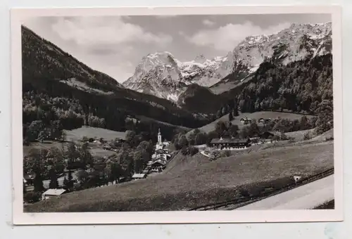 8240 BERCHTESGADEN - RAMSAU, Blick von der Alpenstrasse