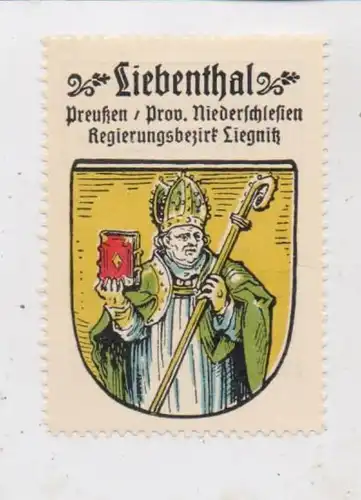 NIEDER - SCHLESIEN - LIEBENTHAL / LUBOMIERZ (Lowenberg), Stadtwappen Vignette