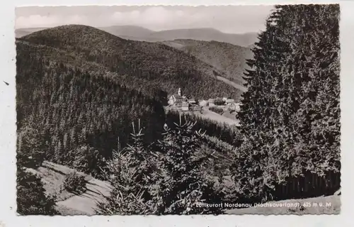 5948 SCHMALLENBERG - NORDENAU, Blick auf den Ort, 195...