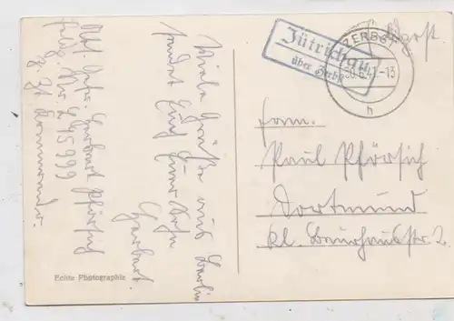 0-3400 ZERBST, Postgeschichte, Landpoststempel "Jütrichau über Zerbst", 1941, Feldpost