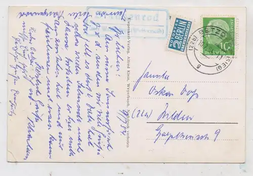 5439 BAD MARIENBERG - UNNAU - STANGENROD, Postgeschichte, Landpoststempel, 1954
