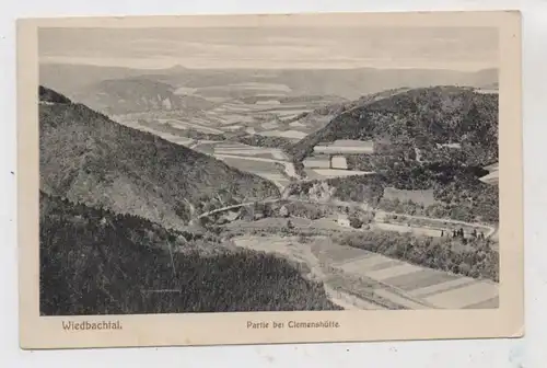 5455 RENGSDORF - NIEDERBREITBACH, Clemenshütte, Wiedbachtal, Feldpost 1918, Poststempel Waldbreitbach
