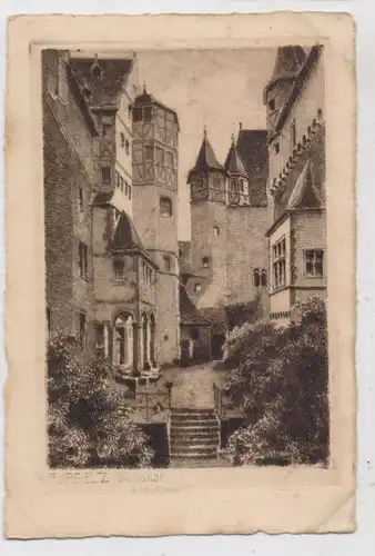 5401 WIERSCHEM, Burg Eltz, Kupferstich Karte