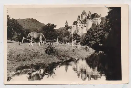 5440 MAYEN, Schloß Bürresheim, Pferdekoppel, 1952