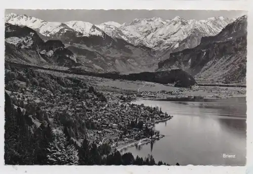 CH 3855 BRIENZ BE, Ortsansicht mit Seeufer, 1961, Nachgebühr / Tax