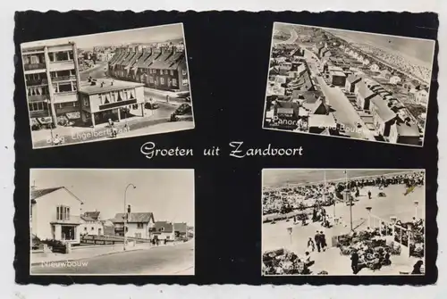NOORD-HOLLAND - ZANDVOORT, Nieuwbouw, Burg. Engelbertstraat, Strand....1958