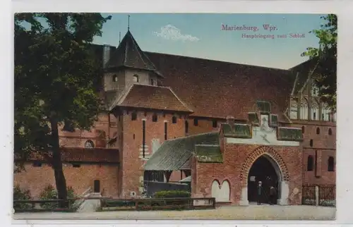 WESTPREUSSEN - MARIENBURG / MALBORK, Haupteingang zum Schloss
