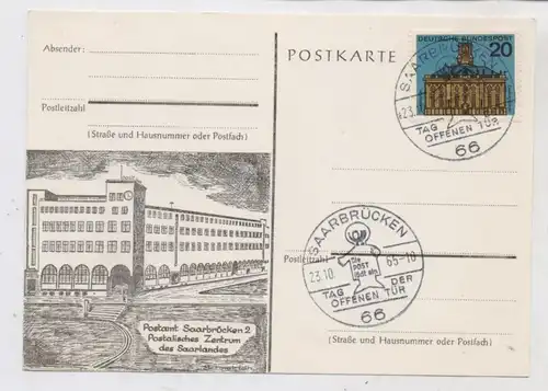 6600 SAARBRÜCKEN, Postamt 2, Tag der Offenen Tür, Sonderstempel, 1965