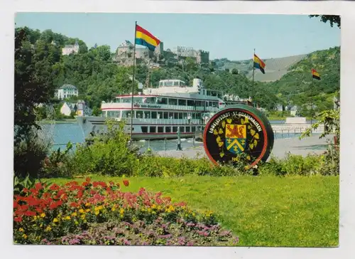 BINNENSCHIFFE - RHEIN, KD - Dampfer am Anleger St. Goarshausen