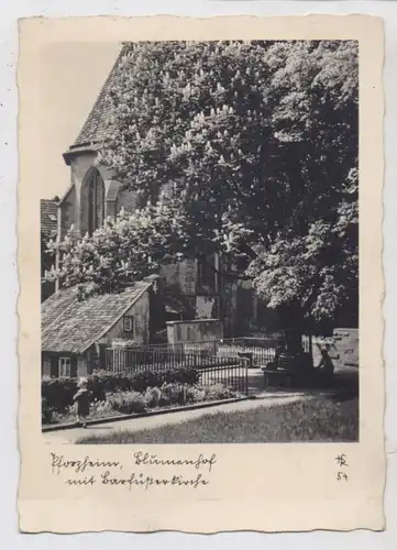 7530 PFORZHEIM, Blumenhof mit Barfüßerkirche, Verlag Römpler