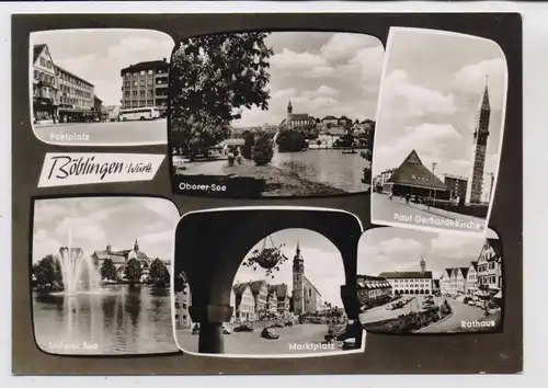 7030 BÖBLINGEN, Postplatz, Paul Gerhardt Kirche, Marktplatz, Rathaus...