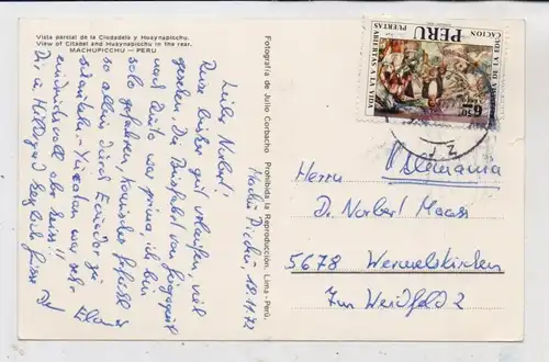 PERU - MACHUPICHU, min. Einriss