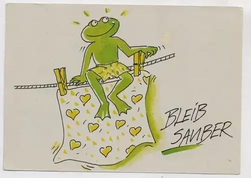WERBUNG / ADVERTISING - FROSCH - Werbekarte, Frog / Grenouille / Kikker / Rana