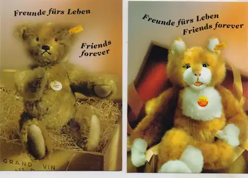 SPIELZEUG / TOYS - STEIFF - Tiere, 5 AK